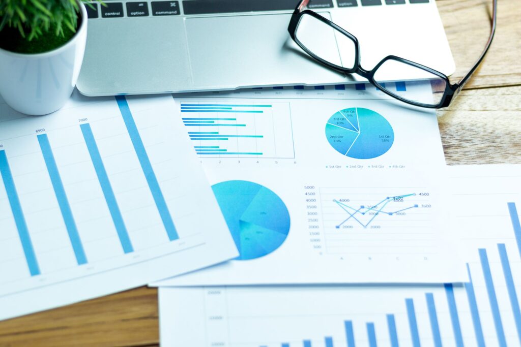 various accounting graphs and charts